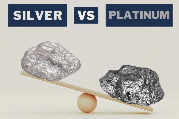 Silver vs platinum on a scale.